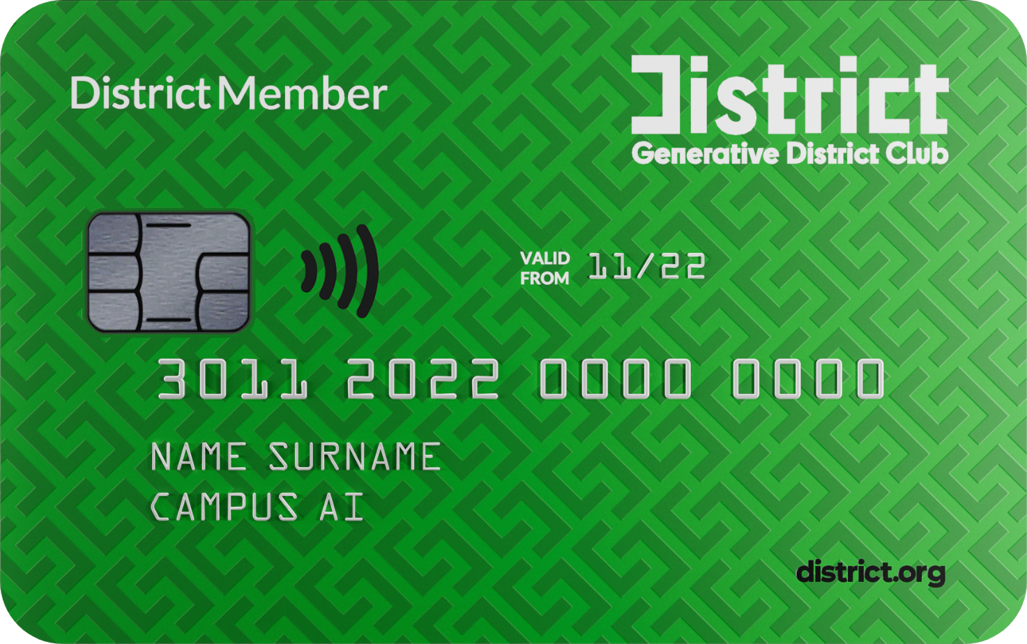 District Key Card
